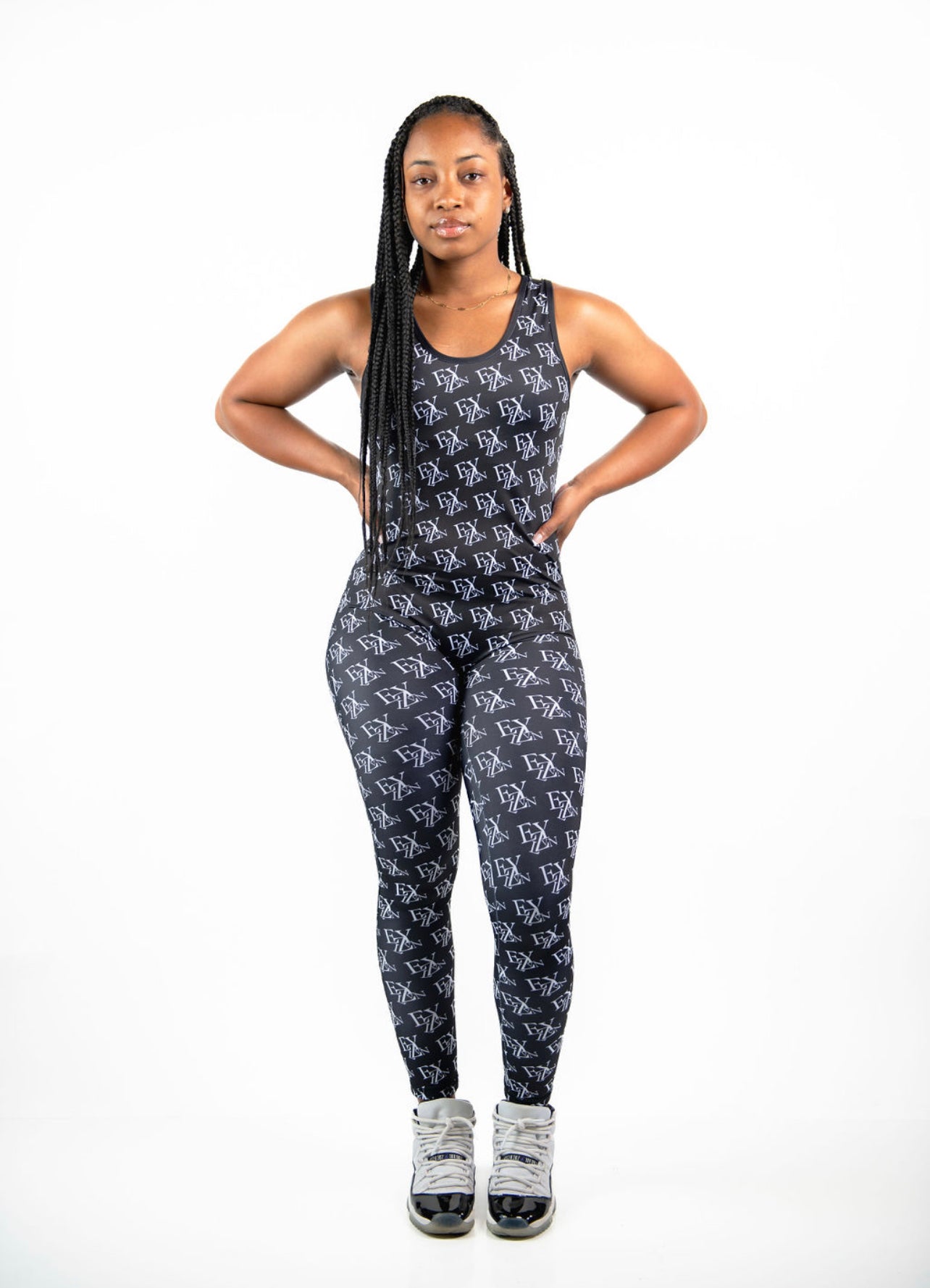 EZY| Black/White Jumpsuit