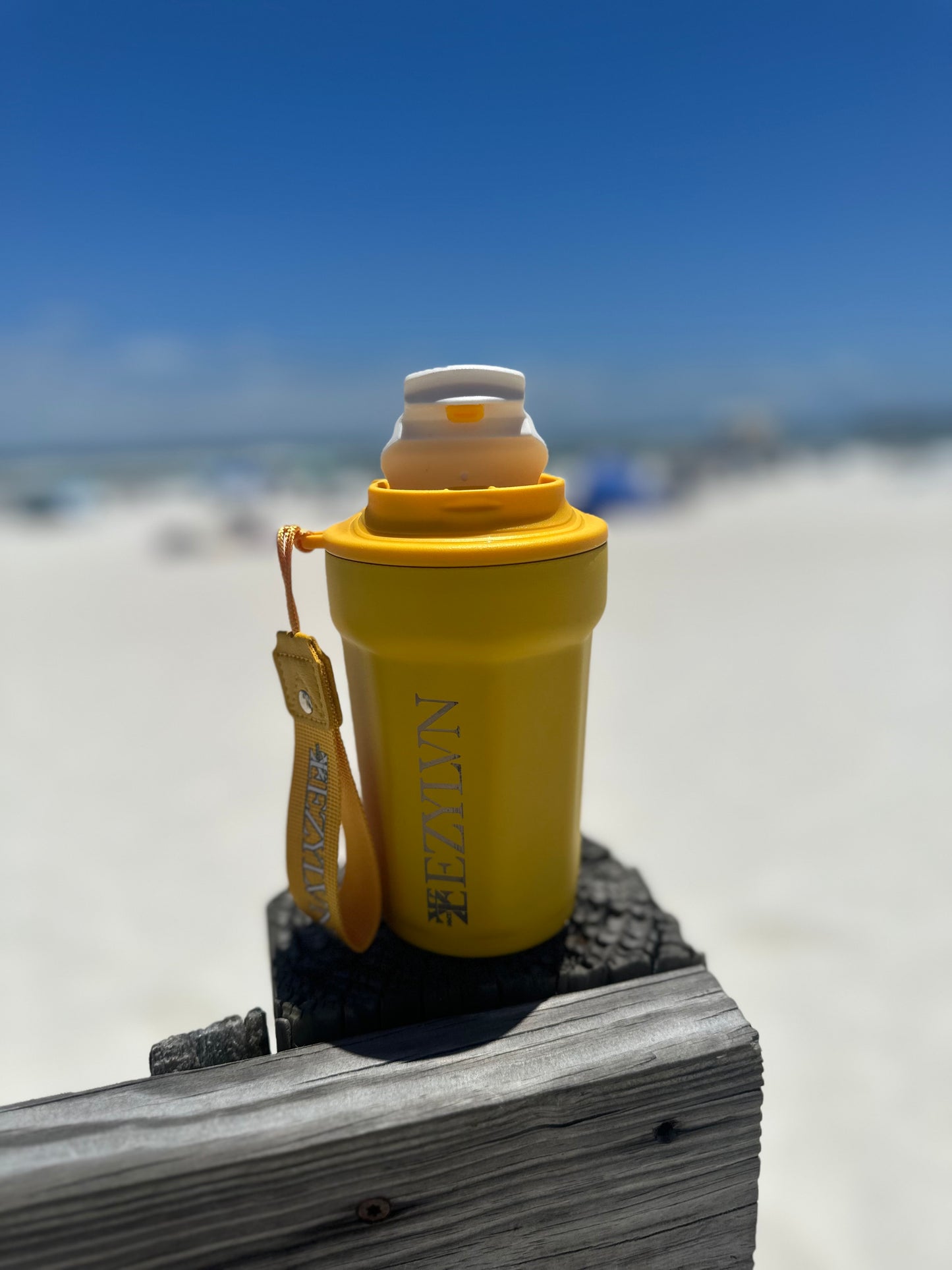 EZ| “Yellow” Stainless steel tumbler(16oz)