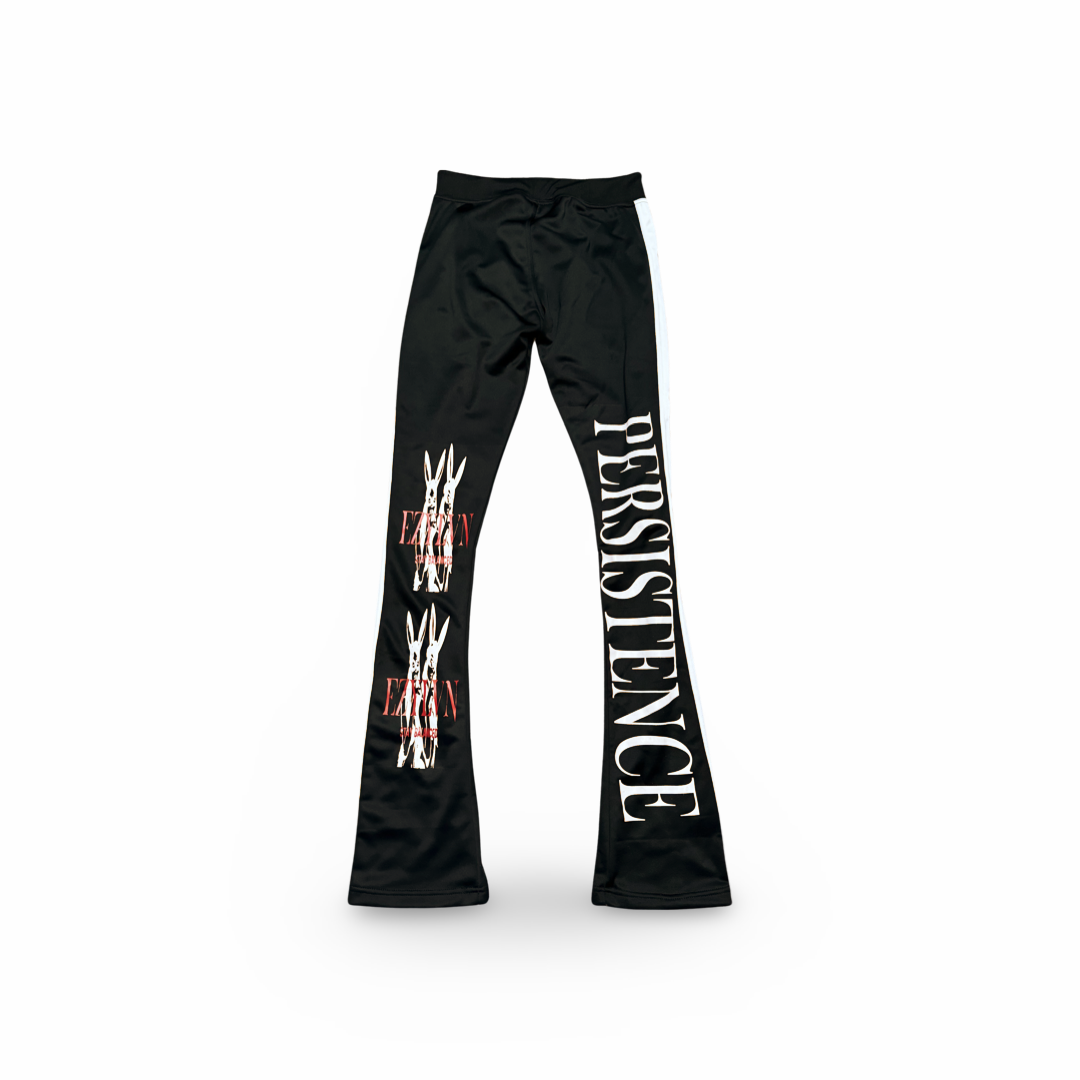 EZY| Black/White “Addictive” Trackpants