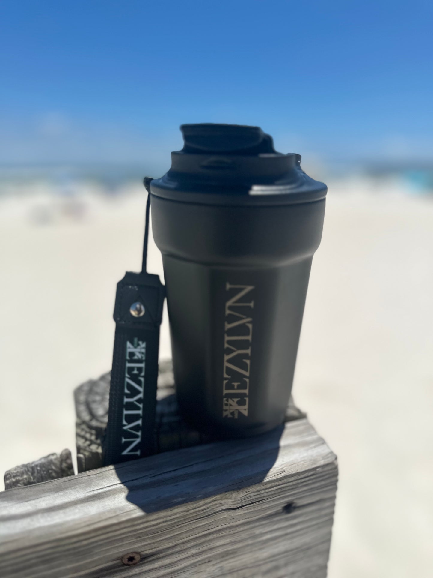 EZ| “Black” Stainless steel tumbler(16oz)