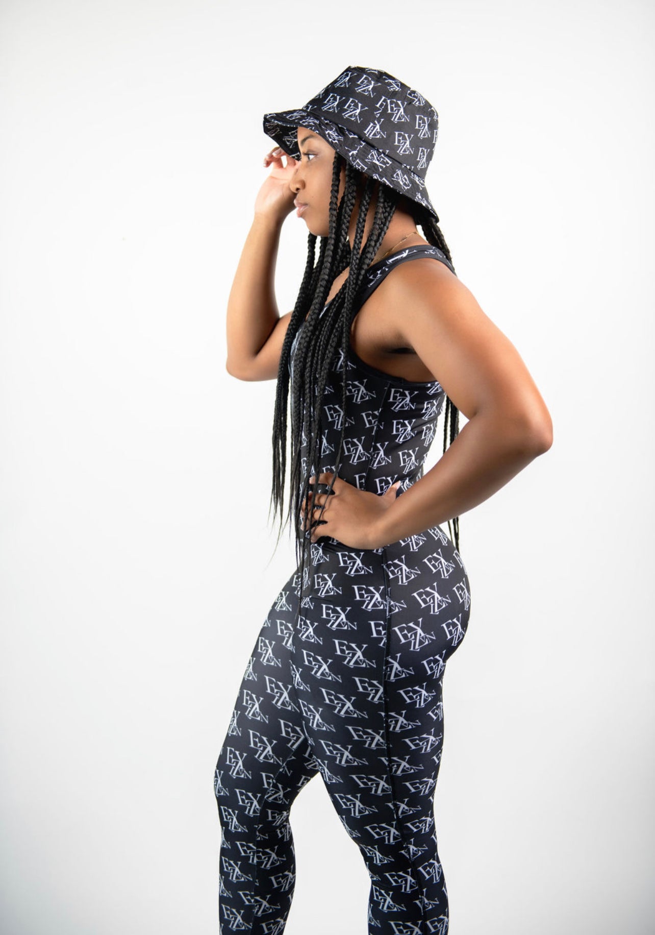 EZY| Black/White Jumpsuit