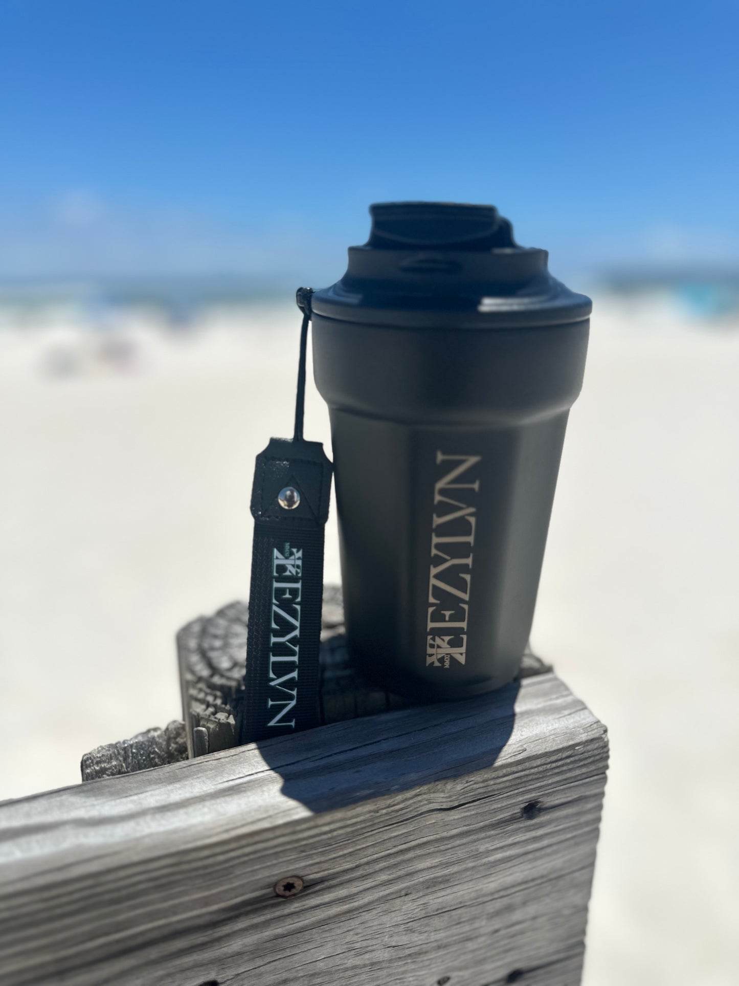 EZ| “Black” Stainless steel tumbler(16oz)