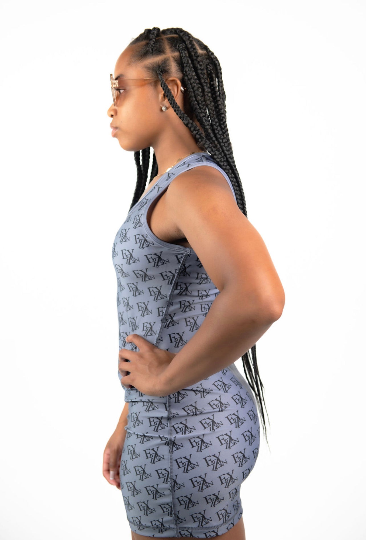 EZY| Grey/Black Dress