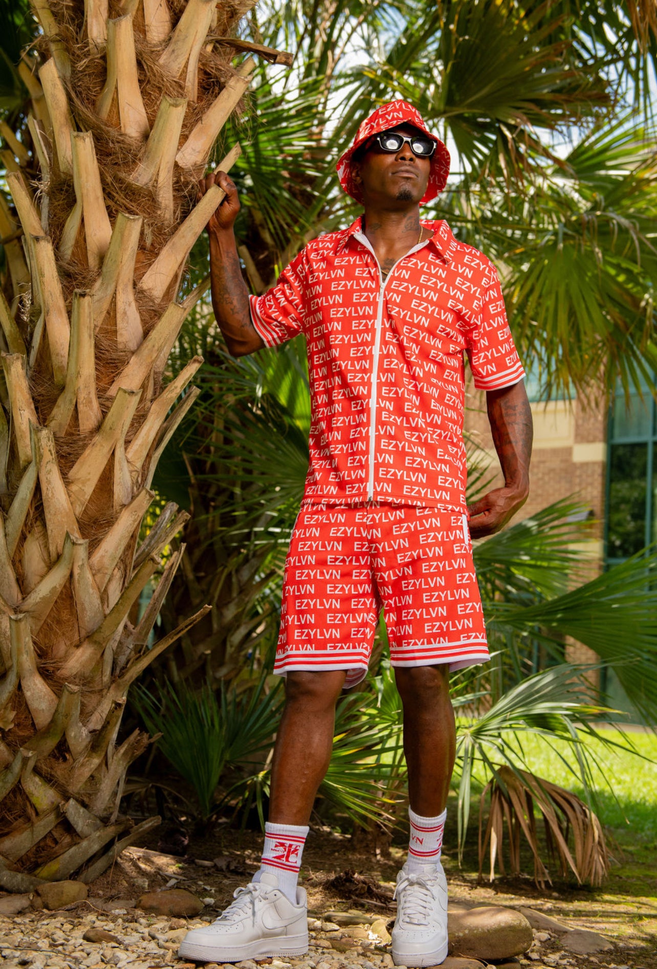 EZY| Red/white “Tropical” set
