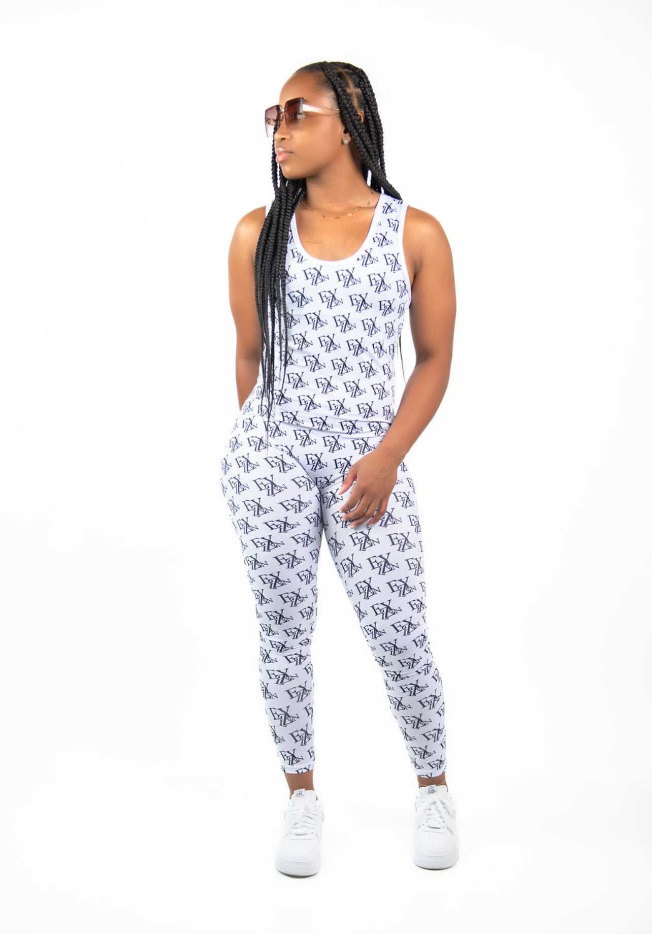 EZY| White/Black jumpsuit