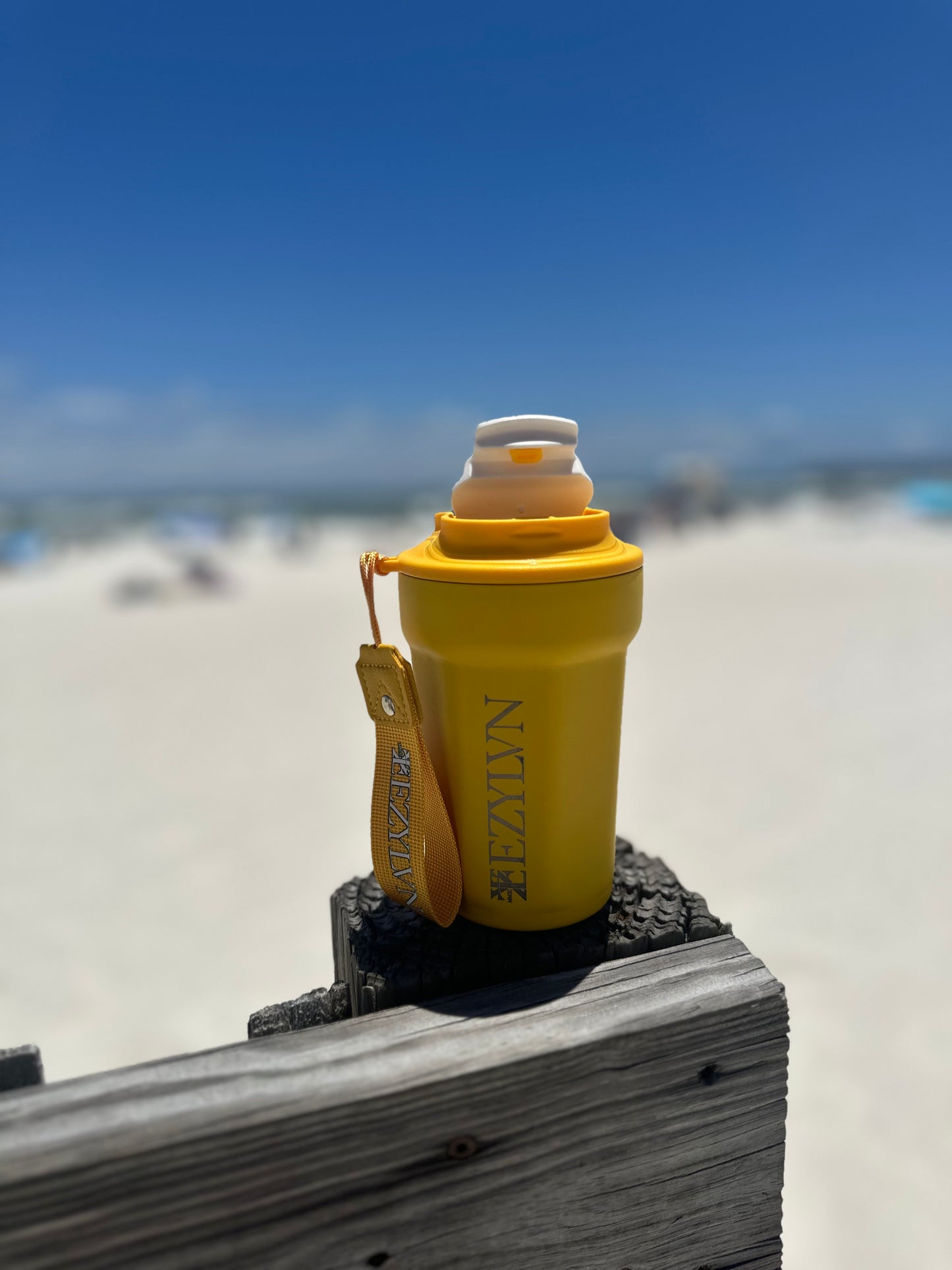 EZ| “Yellow” Stainless steel tumbler(16oz)