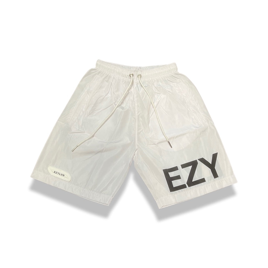 EZ | "ENCOUNTER" WHITE SHORTS