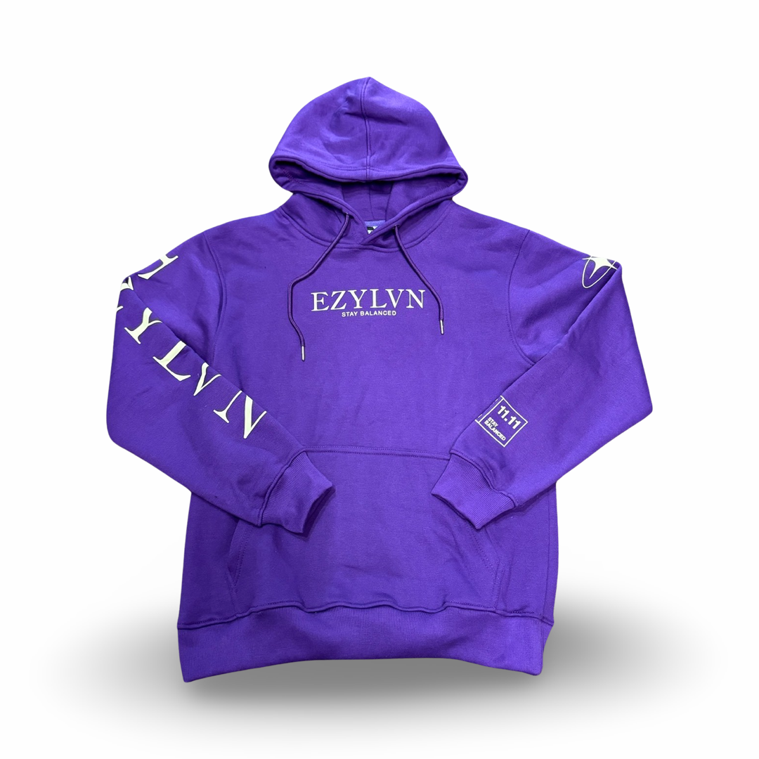 EZY| Purple/Tan “EZ” Hoodie