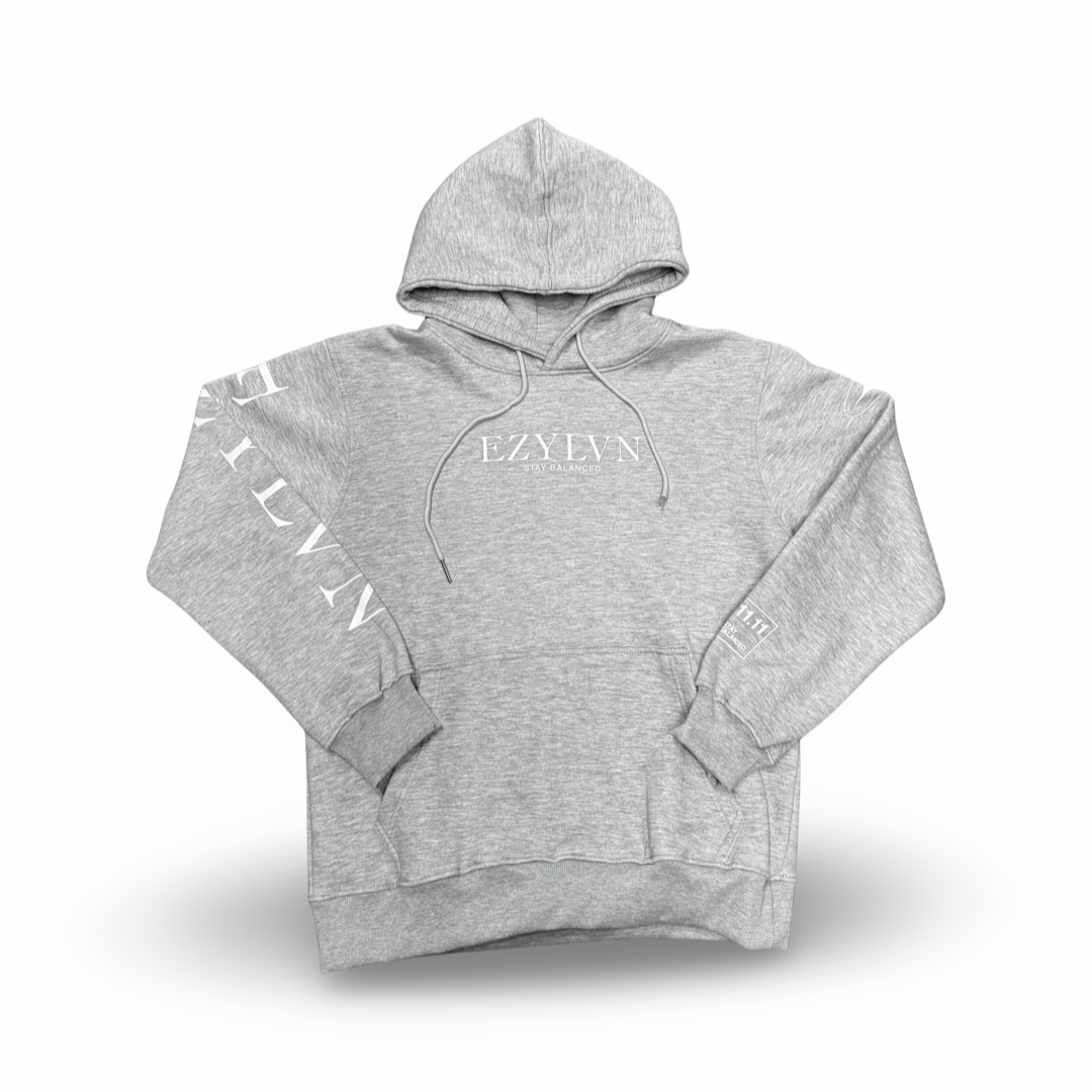 EZY| Grey/White “EZ” Hoodie