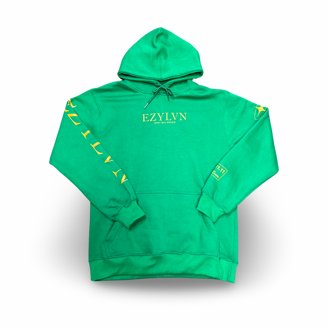 EZY| Green/Gold “EZ” Hoodie