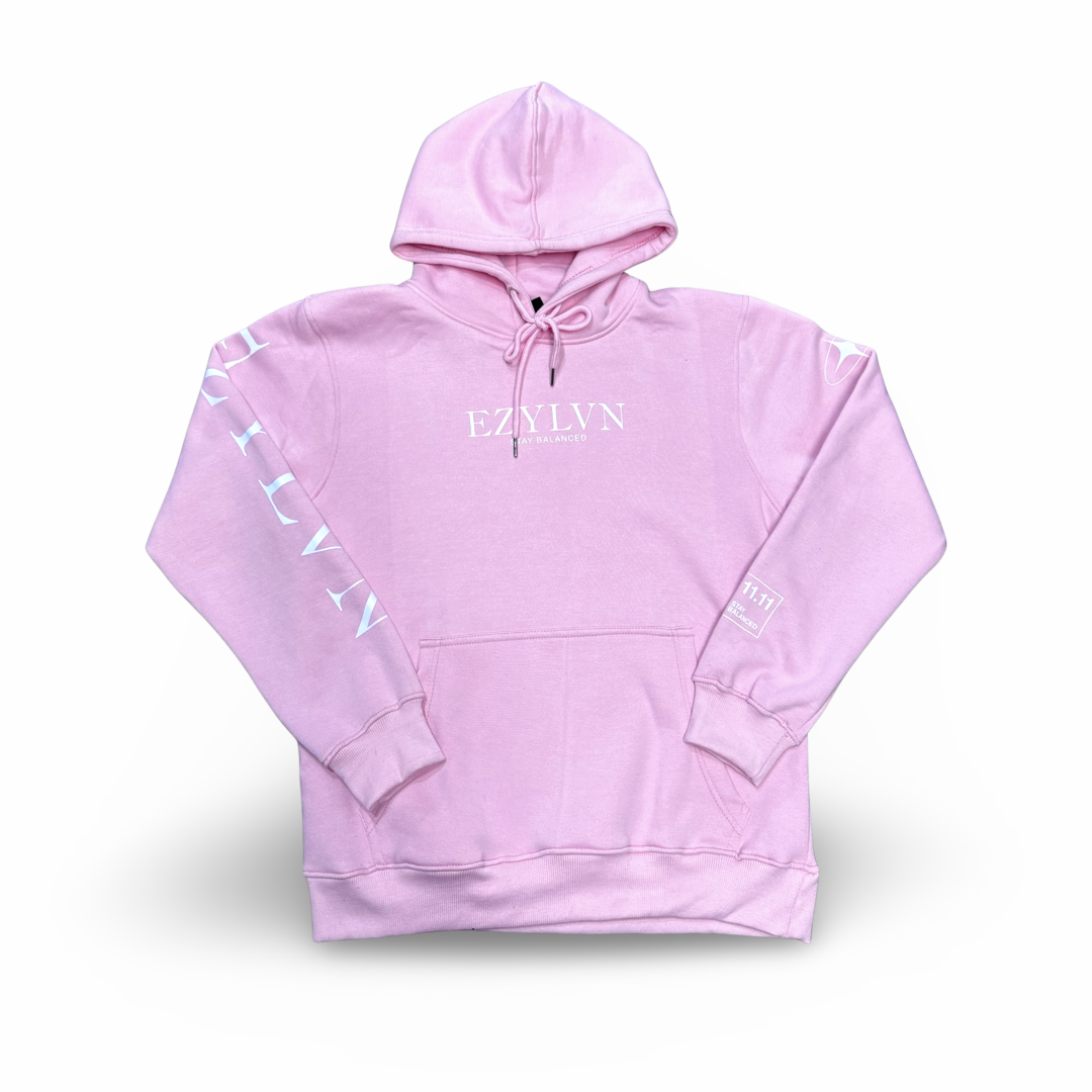 EZY| Pink/White “EZ” Hoodie