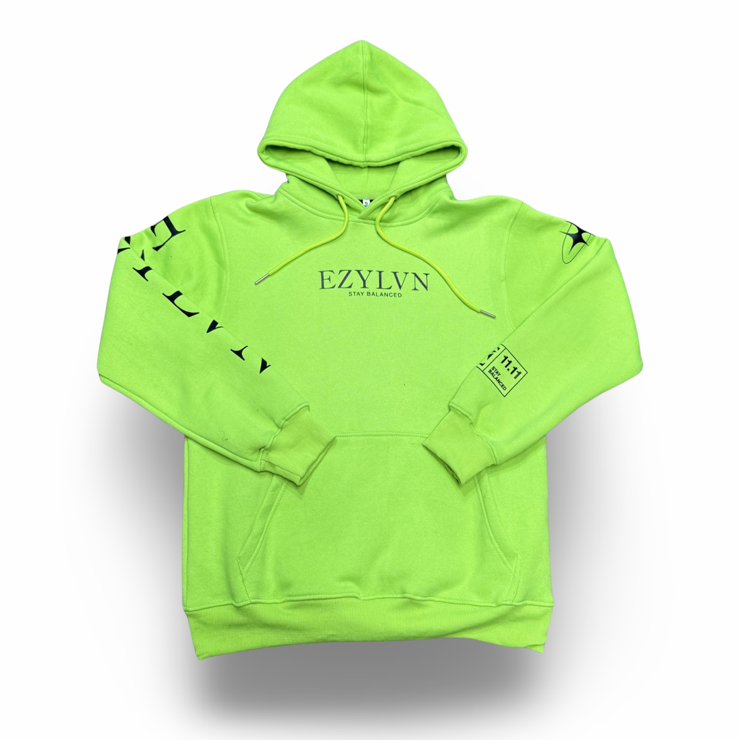 EZY| Slime Green/Black “EZ” Hoodie