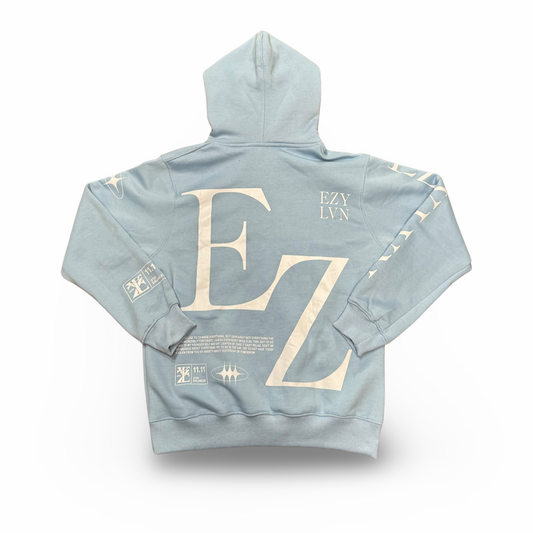 EZY| Baby Blue/White “EZ” Hoodie