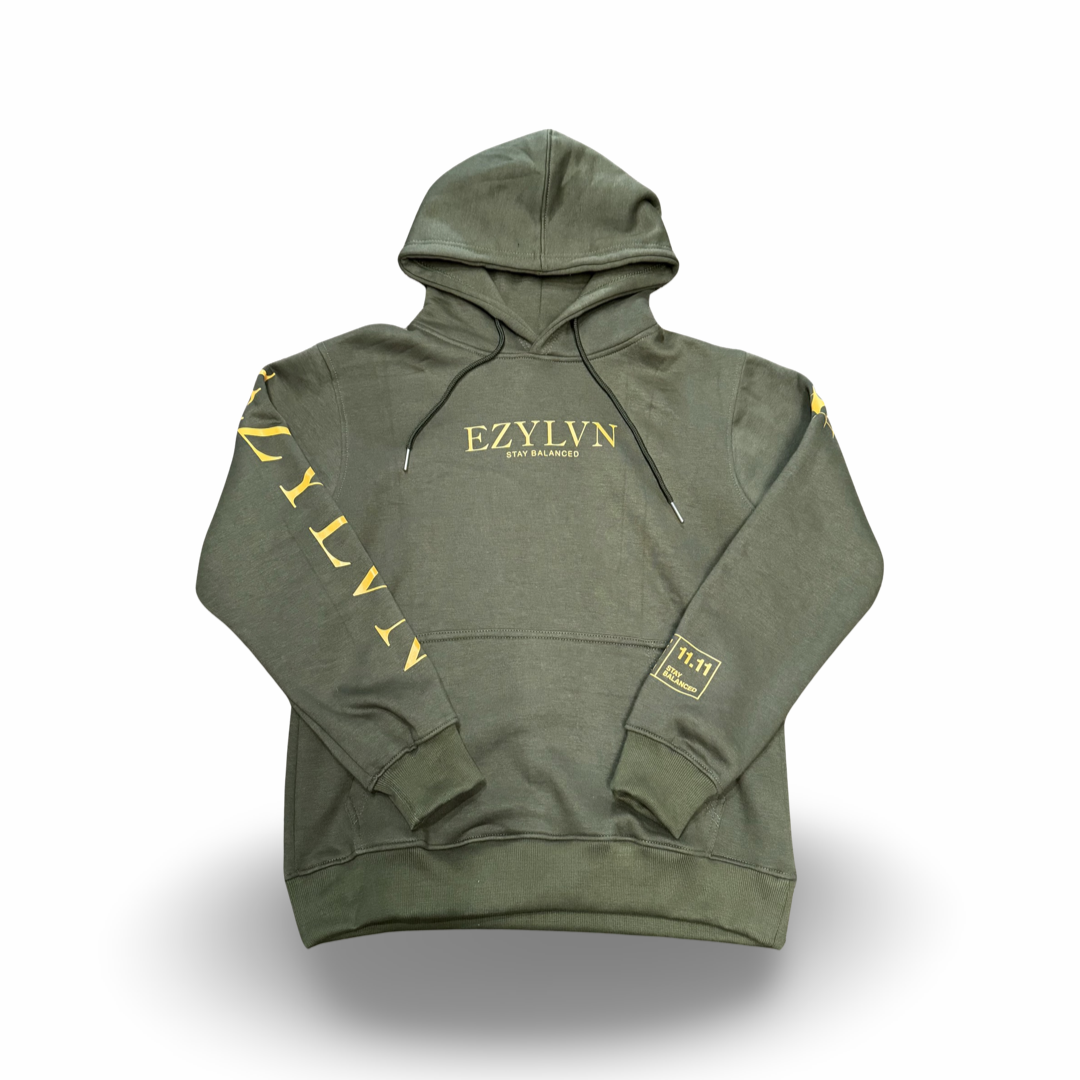 EZY| Olive/Gold “EZ” Hoodie