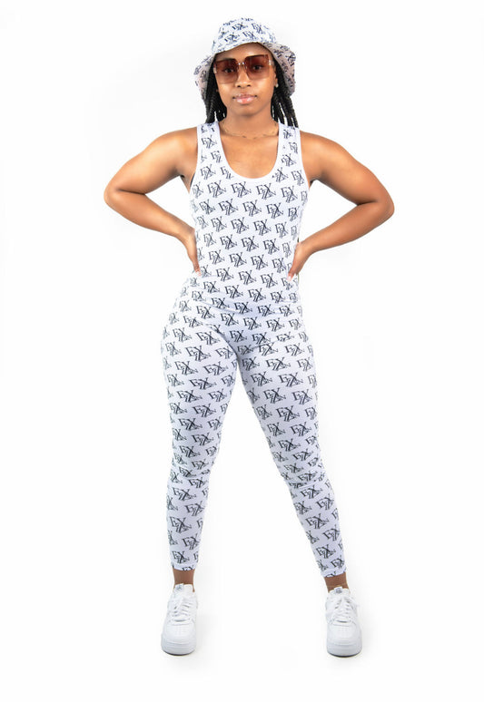 EZY| White/Black jumpsuit