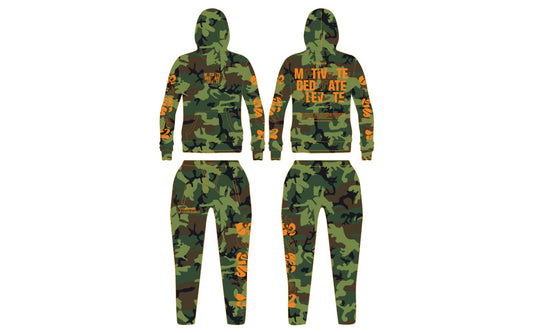 EZY| Camo/Orange “Elevate” Hoodie Set